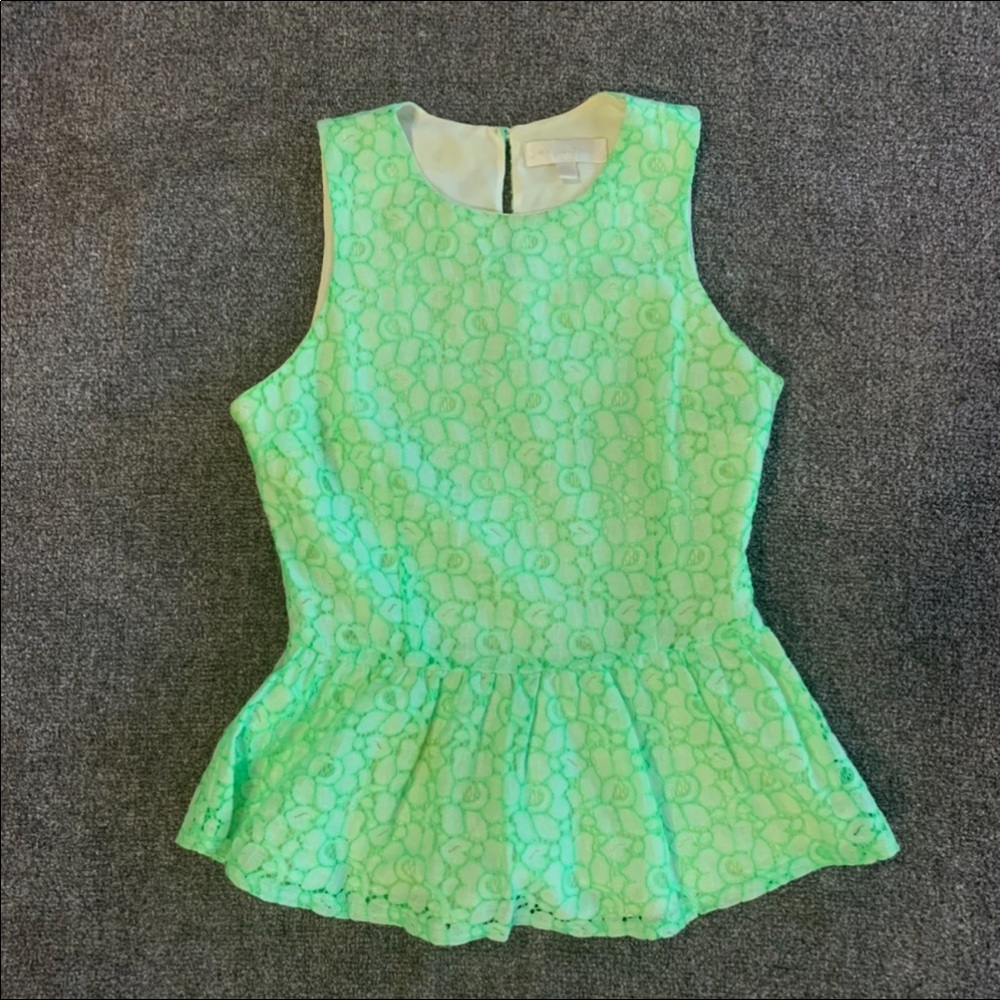 Lace peplum